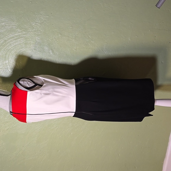 KATHERINE BARCLAY SZ 8 COLORBLOCK DRESS - Picture 9 of 9